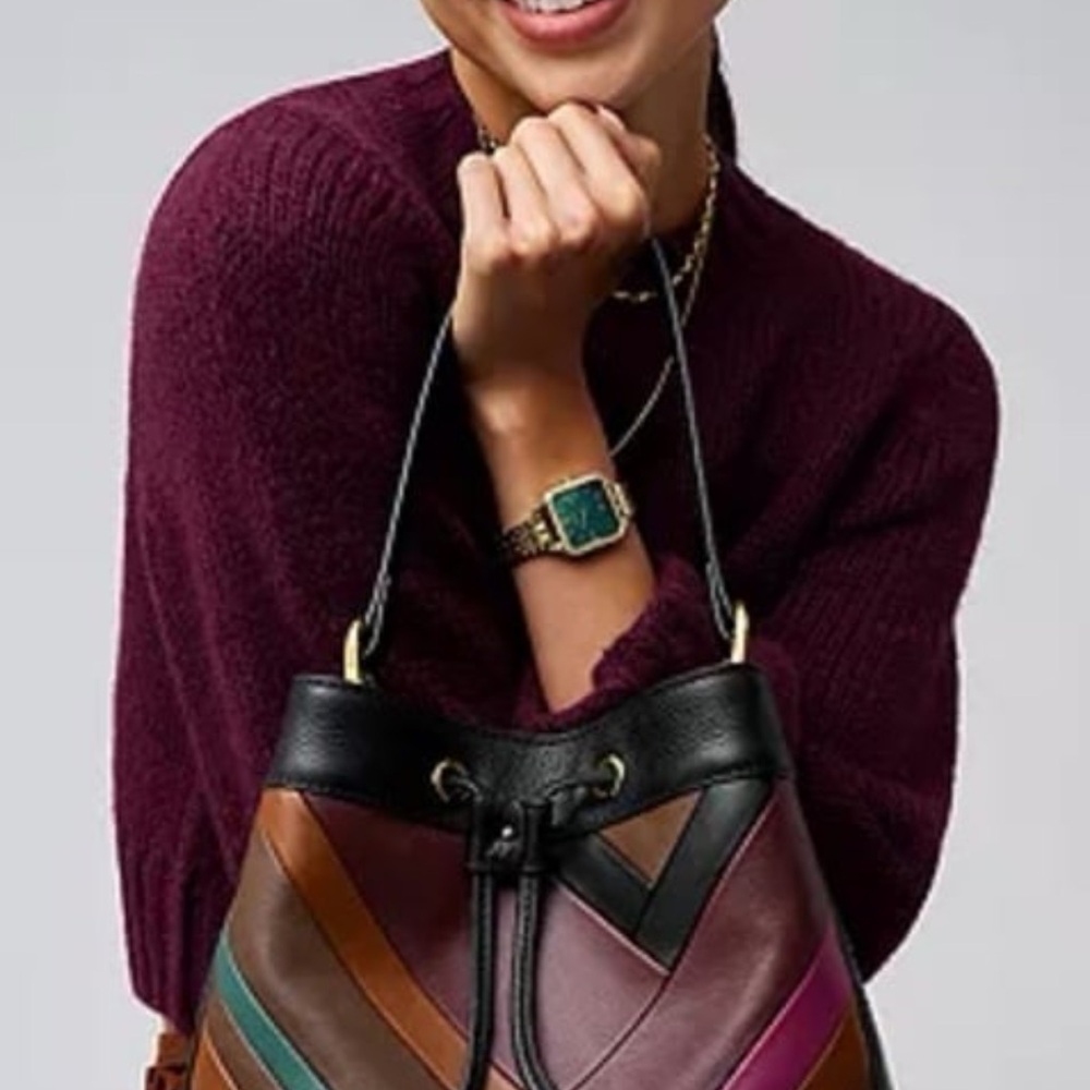 Fossil Multicolor Chevron Shoulder Bag